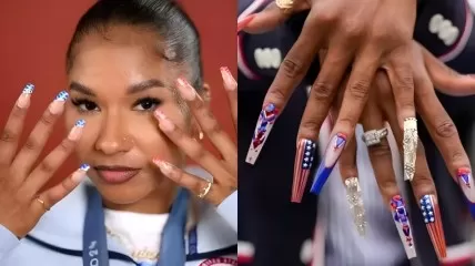 Nail Art Is Trending at the 2024 Paris Olympics: Jordan Chiles, Coco Gauff, and More Athletes Sporting French Tips, Patriotic Hues, and Themed Decals